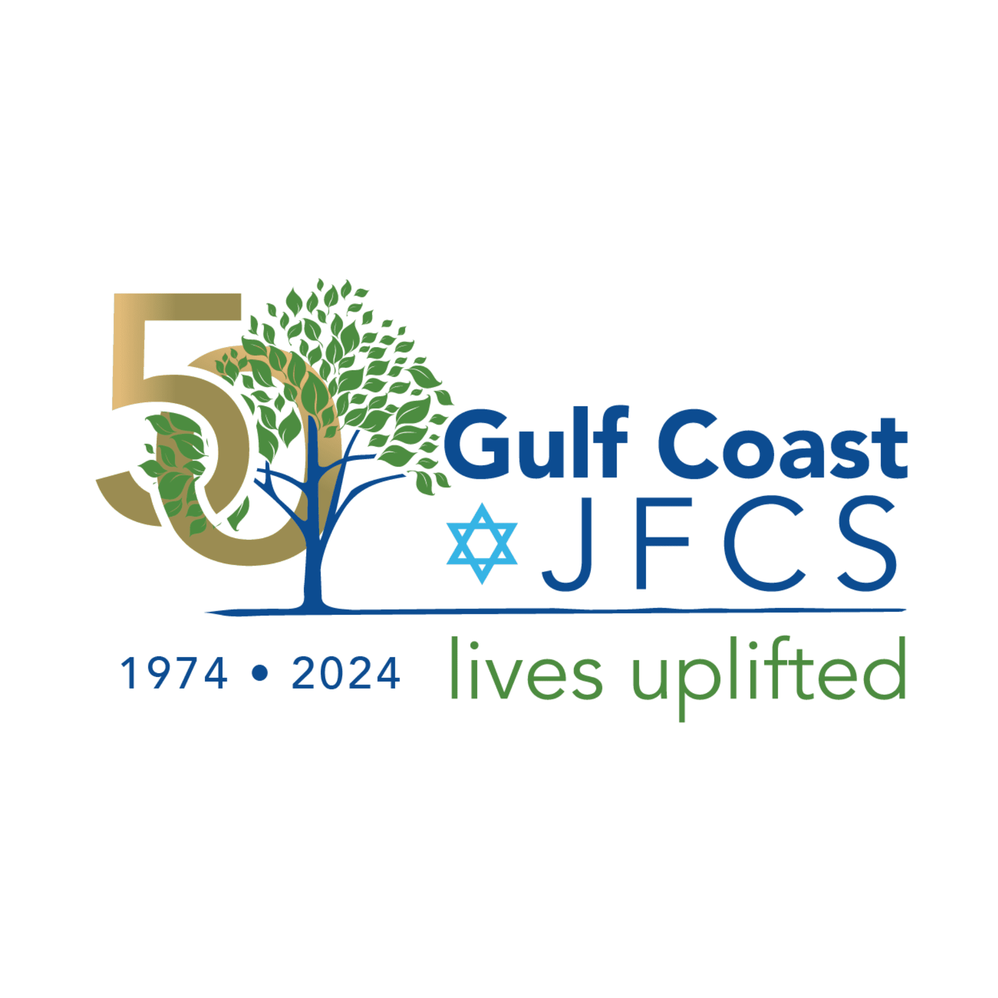 Gulf Coast JFCS 50th Anniversary Logo