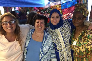 smiling group of diverse women