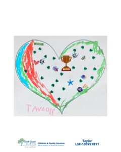 Taylor, 11 Heart Art