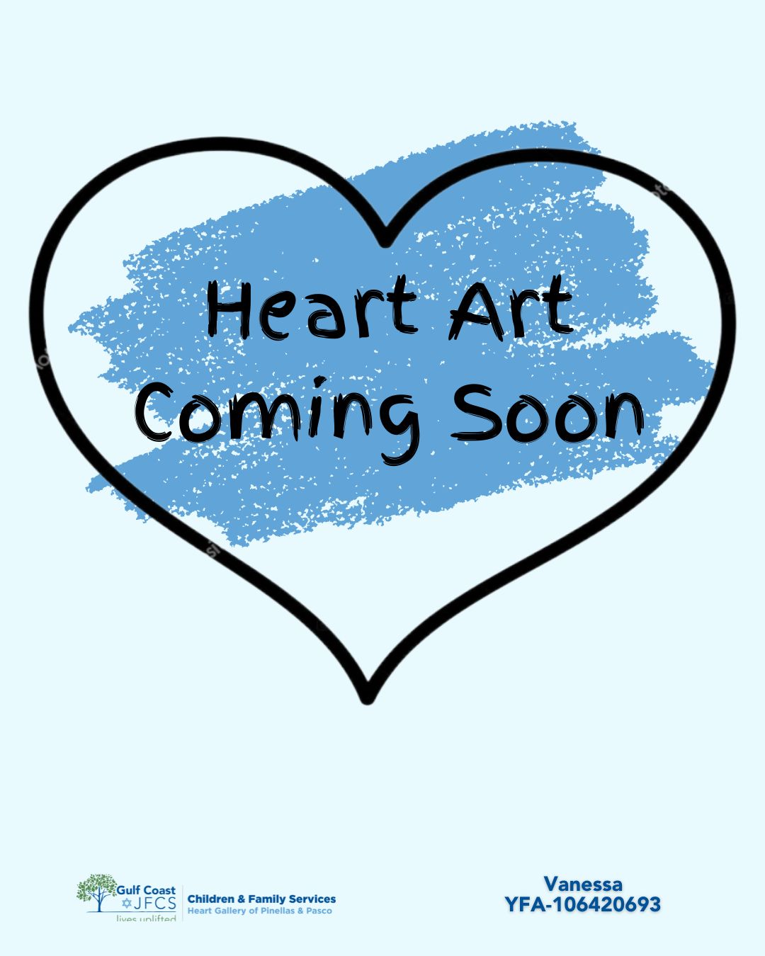 Pinellas-Pasco Heart Gallery logo, "A Program of Gulf Coast JFCS"